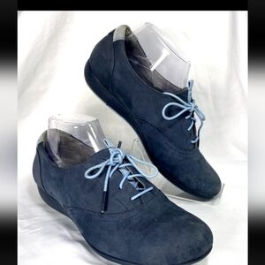 Dansko Nubuck Lace-Up Comfort Shoes | Blue | EU 40 / US 9